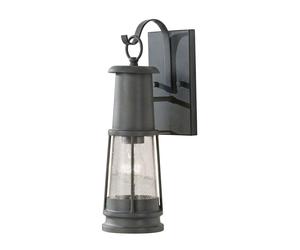 Netlighting Chelsea Harbor 1 Light Outdoor Wall Lantern Storm Cloud IP44 E27 in Grey Netlighting Grey