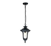 Netlighting Chicago Outdoor Pendant Ceiling Light Textured Black IP44 Netlighting Black