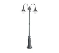 Luminosa Lighting Luminosa Cima Outdoor Lamp Post 2 Lights Anthracite Ip43, E27