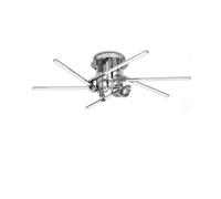 Netlighting Cinto Semi Flush Ceiling Light 42W LED 3000K 3360lm Polished Chrome in Grey Netlighting Grey