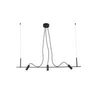 Netlighting Clap Linear 3x6W Outdoor Pendant Ceiling Light Black IP65 3000K Netlighting Black