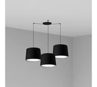 Netlighting Conga Triple Cylindrical Cluster Drop Light Black E27 Netlighting Black