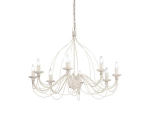 Netlighting Corte 8 Light Chandelier Antique White Finish E14 Netlighting White