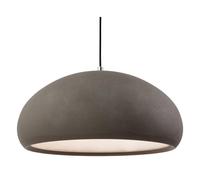 Netlighting Costa 1 Light Dome Ceiling Pendant Rough Sand Concrete E27 in Grey Netlighting Grey