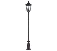 Netlighting Cotswold Lane 3 Light Large Outdoor Post Lantern Black IP44 E14 Netlighting Black