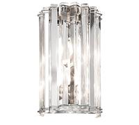 Netlighting Crystal Skye 2 Light Indoor Wall Light Chrome Crystal G9 in Silver Netlighting Silver