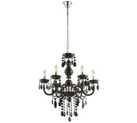 Netlighting Cuimbra I Black Chandelier Chrome Candle 6x E14 Netlighting Black