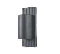 Netlighting Dali 2 Light Outdoor Up Down Wall Lamp Grey IP44 Netlighting Grey