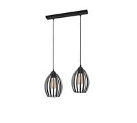 Netlighting Dali Straight Bar Pendant Ceiling Light Black 45cm Netlighting Black