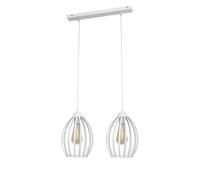 Netlighting Dali Straight Bar Pendant Ceiling Light White 50cm Netlighting White