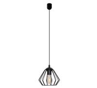 Netlighting Dali Wire Frame Pendant Ceiling Light Black 18cm Netlighting Black