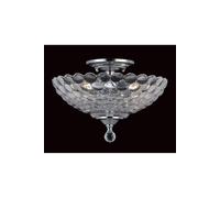 Netlighting Dallas Chrome Bowl Semi Flush Ceiling Light in Grey Netlighting Grey