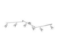Netlighting Dante Ceiling Spotlight Bar Chrome 6x GU10 3000K in Silver Netlighting Silver