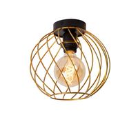 Netlighting Danza Classic Flush Ceiling Light Ø 25cm 1xE27 Matt Gold Brass Netlighting Gold