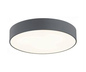 Netlighting Darling 75cm Flush Ceiling 6 Light DarkGrey Structure in Grey Netlighting Grey