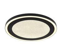 Netlighting Davies Round Semi Flush Ceiling Light Matt Black LED 4000K Netlighting Black