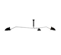 Netlighting Davis Industrial Retro 6 Light Semi Flush Ceiling Light E27 in Black Netlighting Black