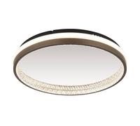 Netlighting Della Integrated LED Semi Flush Ceiling Light Matt Black LED 30006000K Netlighting Black