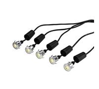 Netlighting Derwent 5 x Deck Garden light with 6m cable & 12V Transformer IP54 in Grey Netlighting Grey