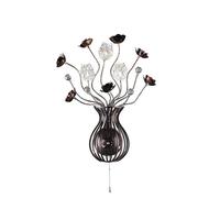 Netlighting (DH) Bonita Wall Lamp 3 Light G4 BrownCrystal NOT LEDCFL Compatible in Brown Netlighting Brown