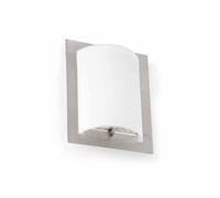 Netlighting Diula 1 Light Indoor Glass Wall Light Matt Nickel E27 in Grey Netlighting Grey