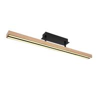 Luminosa Lighting Luminosa Doro 81.5Cm Integrated Led Semi Flush Ceiling Light Matt Black Led 3000K