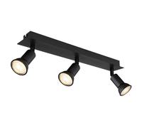 Netlighting Drew Ceiling Spotlight Bar Matt Black 3x GU10 Netlighting Black