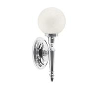Netlighting Dryden 1 Light Bathroom Wall Light Polished Chrome IP44 G9 in Grey Netlighting Grey