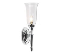 Netlighting Dryden 1 Light Bathroom Wall Light Polished Chrome IP44 G9 in Grey Netlighting Grey