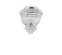 Netlighting Dubai 3 Light Ceiling Light Chandelier Chrome E14 in Grey Netlighting Grey