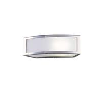 Netlighting Duna E27 Flush Wall Lamp 1 Light E27 Polished Chrome White Acrylic in Grey Netlighting Grey