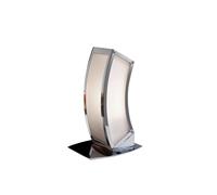 Netlighting Duna E27 Table Lamp 1 Light E27 Polished Chrome White Acrylic in Grey Netlighting Grey