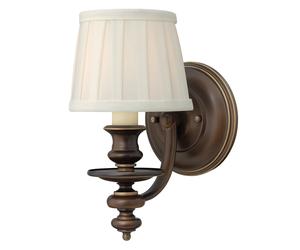 Netlighting Dunhill 1 Light Indoor Wall Light Royal Bronze E14 in Brown Netlighting Brown