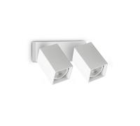 Netlighting Dynamite Square Twin Ceiling Spotlight White 2x GU10 Netlighting White