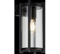 Netlighting E27 Cylinder Outdoor Wall Light 230V IP54 15W in Black Netlighting Black