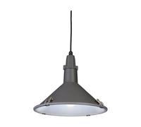Netlighting Eden 1 Light Dome Ceiling Pendant Grey IP44 E27 Netlighting Grey