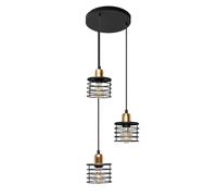 Netlighting Edison Cluster Pendant Ceiling Light Black 38cm Netlighting Black