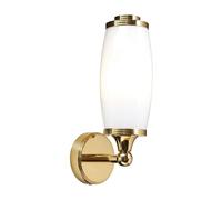 Netlighting Eliot 1 Light Bathroom Wall Light Polished Brass IP44 G9 in Yellow Netlighting Yellow