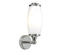 Netlighting Eliot 1 Light Bathroom Wall Light Polished Chrome IP44 G9 in Grey Netlighting Grey