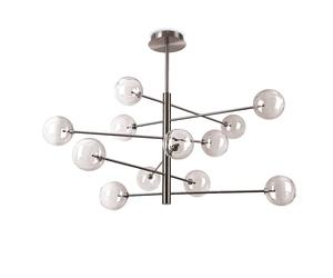 Netlighting Equinoxe 12 Light Multi Arm Pendant Ceiling Light Smoke Grey Netlighting Grey