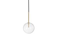 Netlighting EQUINOXE 15cm Globe Pendant Ceiling Light Brass in Clear Netlighting Clear