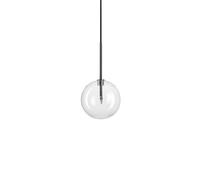 Netlighting EQUINOXE 15cm Globe Pendant Ceiling Light Chrome in Grey Netlighting Grey