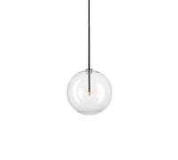 Netlighting EQUINOXE 20cm Globe Pendant Ceiling Light Chrome in Silver Netlighting Silver
