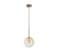 Netlighting Equinoxe 20cm Globe Pendant Ceiling Light Shaded Amber Netlighting Amber