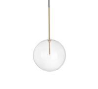Netlighting EQUINOXE 25cm Globe Pendant Ceiling Light Brass in Clear Netlighting Clear