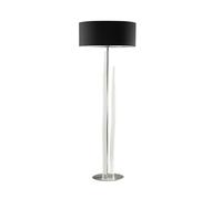 Netlighting Estalacta Floor Lamp 3 Light GU10 Indoor Silver Opal White Black Shade Netlighting Silver