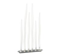 Netlighting Estalacta Floor Lamp 6 Light GU10 Bar Indoor Outdoor IP44 Silver White Netlighting Silver