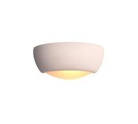 Netlighting Eton 1 Light Indoor Plaster Wall Uplighter Unglazed Ceramic E27 in White Netlighting White