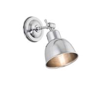 Netlighting Eufrat Dome Wall Lamp Brushed Chrome in Grey Netlighting Grey