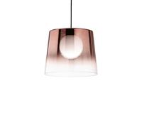 Netlighting Fade Dome Pendant Ceiling Light Glass Copper Shade in Black Netlighting Black